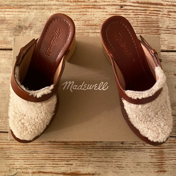 Madewell Shearling Clogs size 8 - Picture 3 of 8